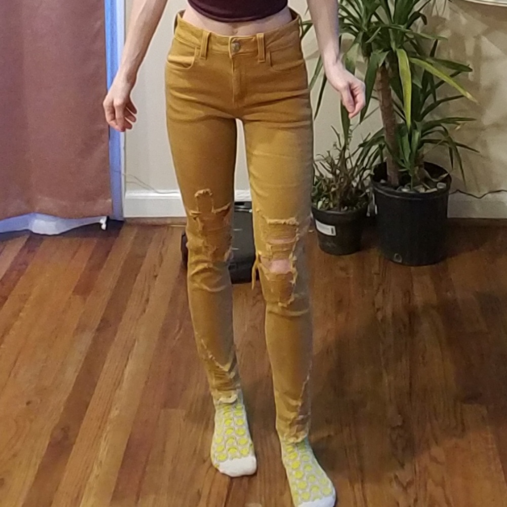 Mustard AE High Rise Jegging 4 short